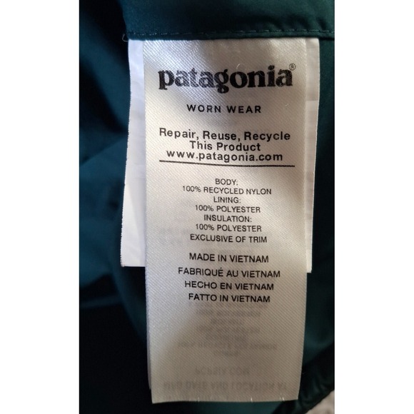 Patagonia Radalie Jacket Women's Size Small Insulated Green Quilted - Picture 5 of 9
